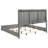 Pierce Grey High Gloss Eastern King LED Panel Bed