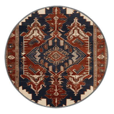 Machine Washable Persian Brown Area Rug