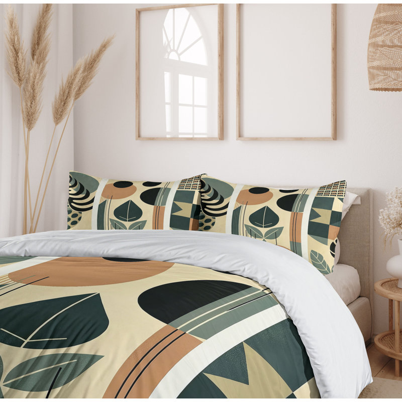 Monstera Duvet Cover, King Duvet Cover + 2 Standard Shams