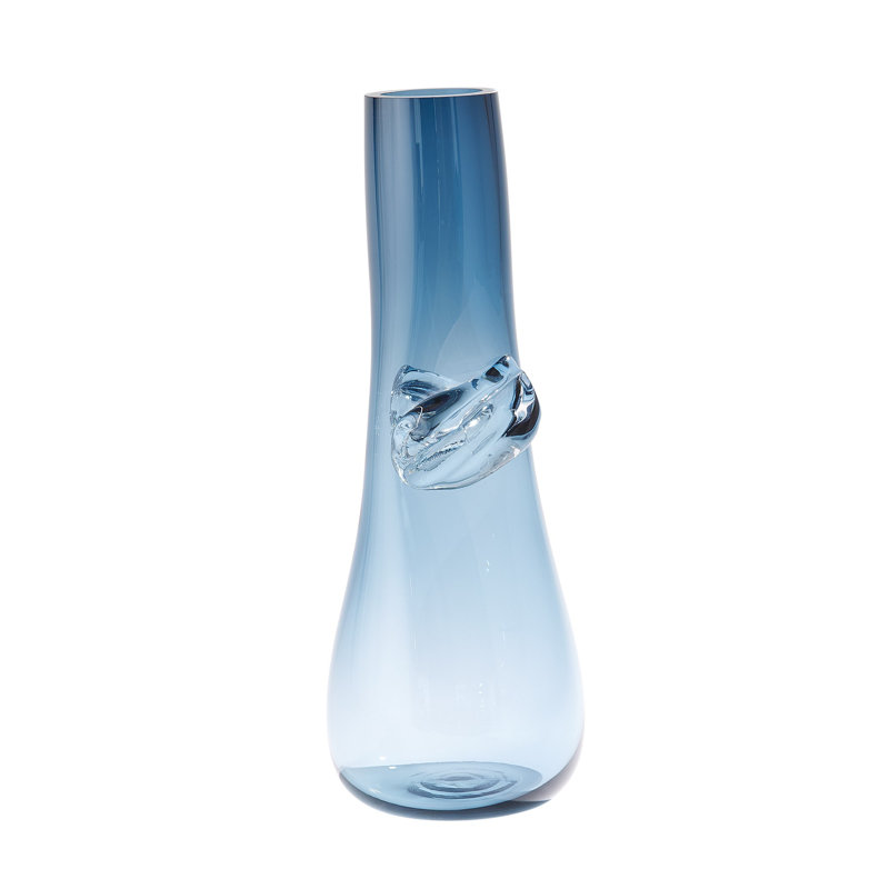 Knot Vase, 18.5" H x 6.75" W x 6.75" D, Blue