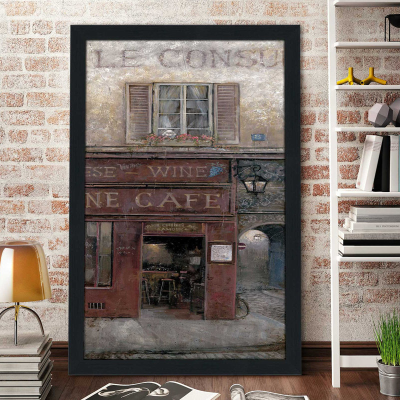 « my place », reproduction de peinture à l’huile encadrée, H 27,5 po x l 21,5 po x P 0,75 po