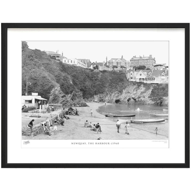 Newquay, The Harbour C1960 - Single Picture Frame Print, 60cm H x 80cm W x 2.3cm D