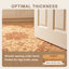 Tapis persan traditionnel avec médaillon, orange, vert et crème, lavable à la machine, antidérapant, à poils courts, pour l'intérieur et l'extérieur, adapté aux animaux de compagnie, idéal pour le salon, la chambre, la salle à manger, l'entrée, le corridor ou le bureau.-228379146
