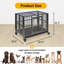 Grand chenil pliant robuste pour cage de chien avec roues verrouillables-1948065473