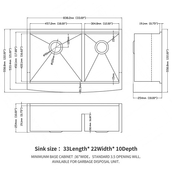 Dimensions du produit
