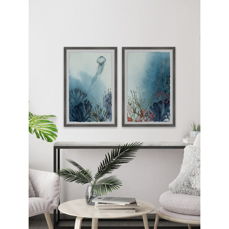 Twickenham Jelly Habitat 2 Piece Wall Art, 45cm H x 38cm W x 3.81cm D