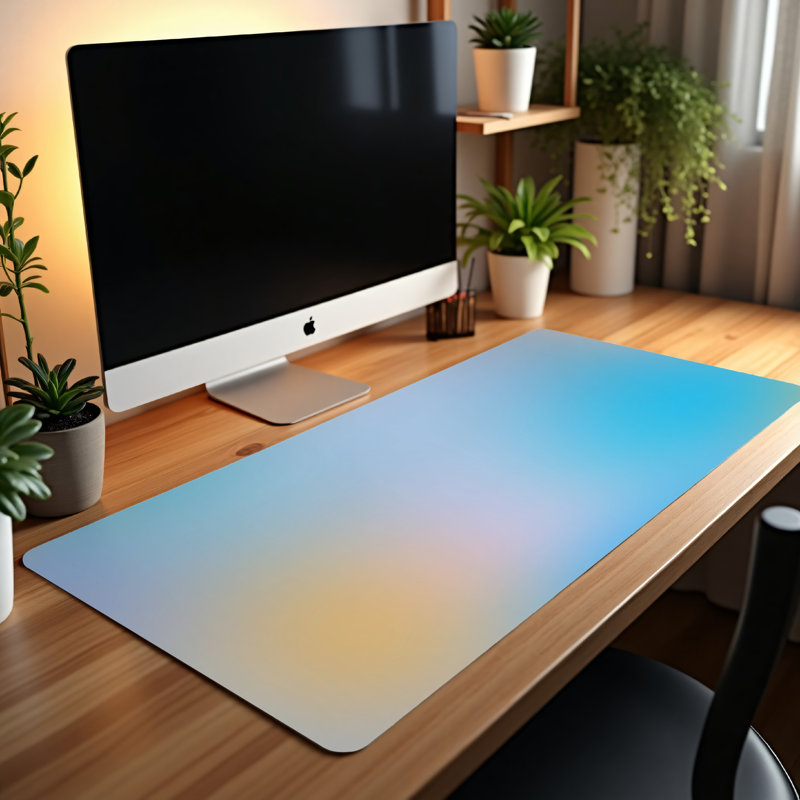 Polyester Desk Pad, 14.4x12.1