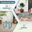 3 PCS Patio Furniture Set w/1 Loveseat & 2 Side Tables All-Weather Bistro Set Blue-118756926