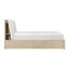 Tête de lit tapissier plateforme avec ports de charge USB Tablettes intégrées Pied de lit Rangement mobilier de chambre 1pc-1548263546