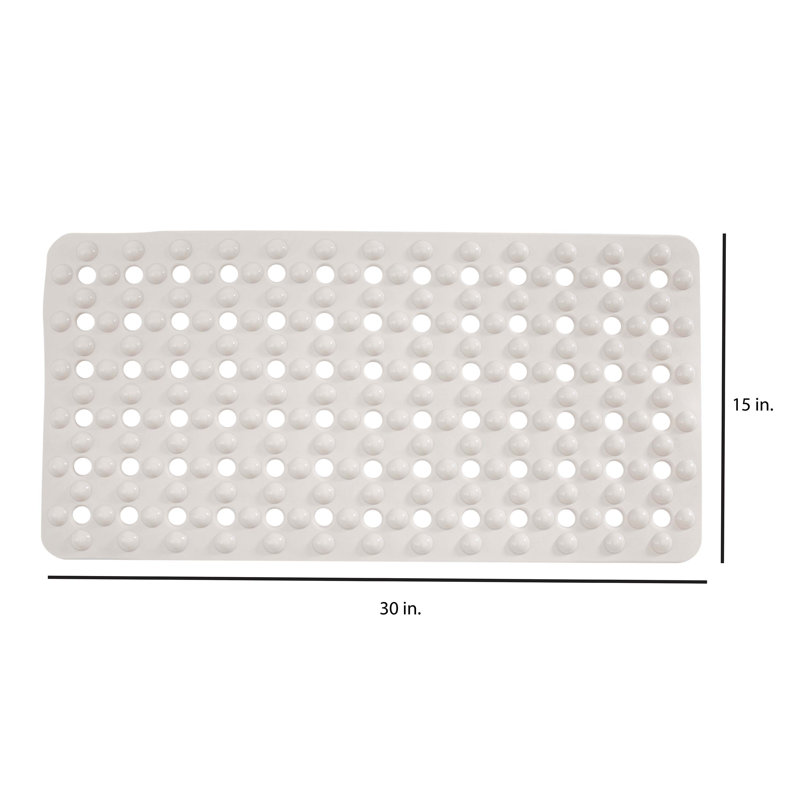 Plastic Non-Slip Bath Mat, Beige