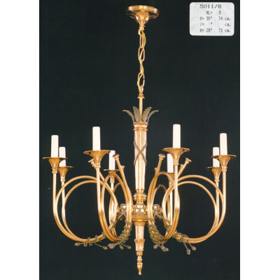 Dahlstrom 8 - Light Candle Style Chandelier