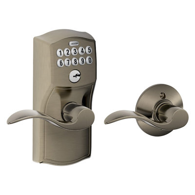 Accent Keypad Lever with Camelot Trim