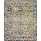 Hand Woven Silk and Wool Moroccan Area Rug