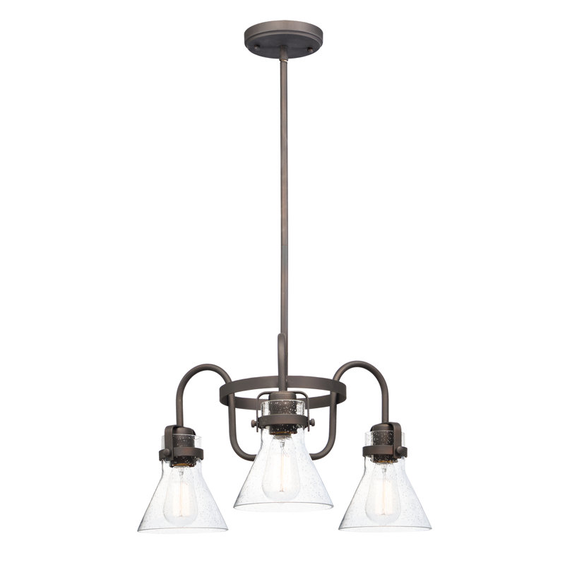 Amarvir 3 - Light Dimmable Classic / Traditional Chandelier, Oil Rubbed Bronze