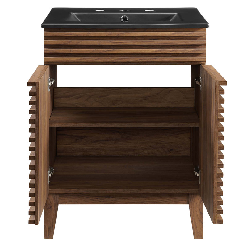 Render 24" Bathroom Vanity, Brown