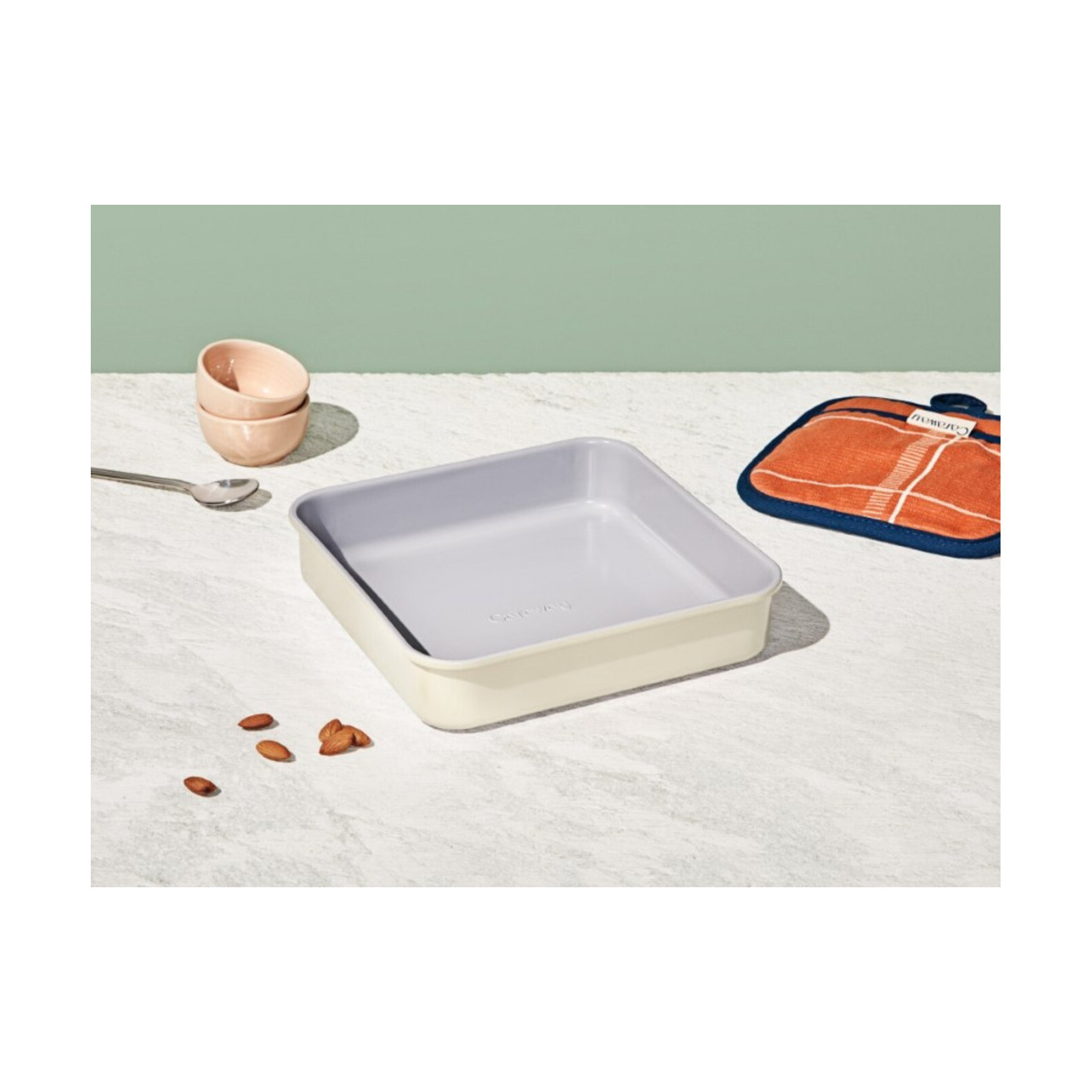 Caraway Nonstick Ceramic Square Pan, Cream