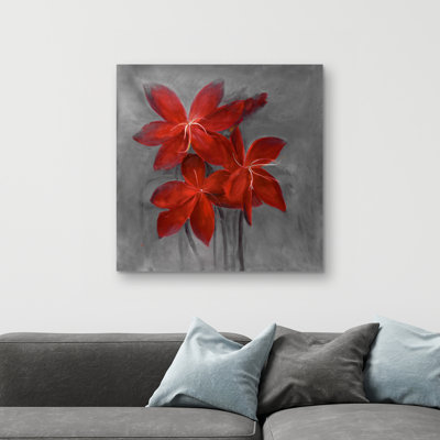 Asiatic lily - 32"x32" art on canvas