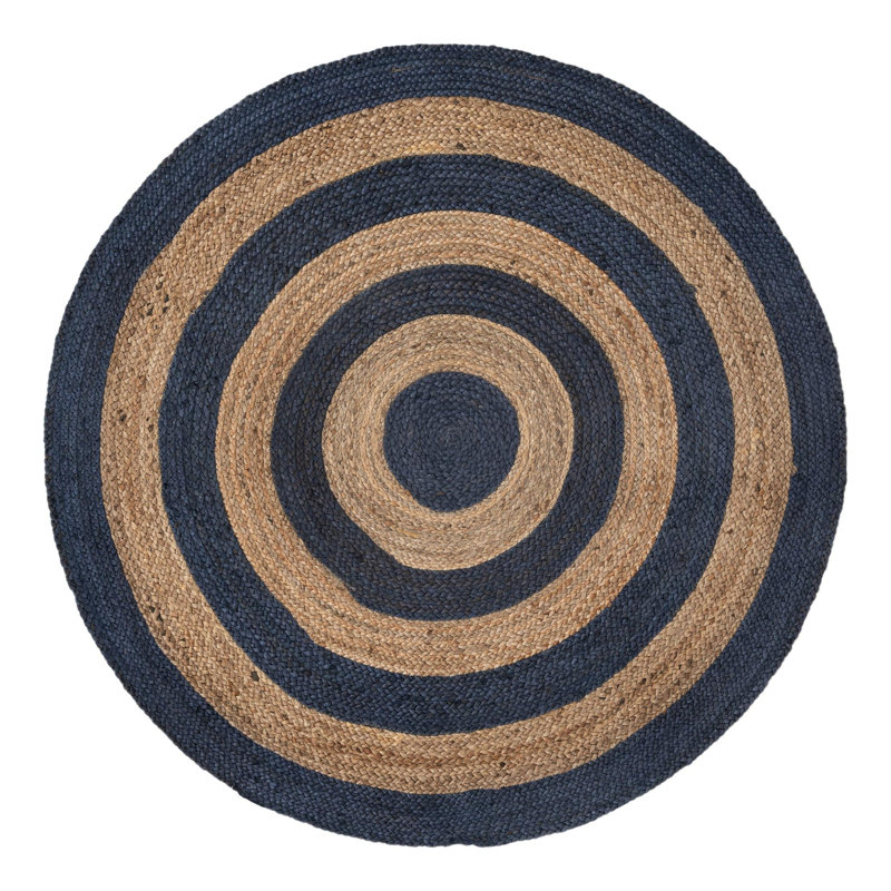 Morane Striped Indoor Rug, Round 5'1"
