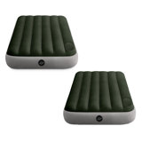 Lit gonflable standard Intex Dura-Beam avec pompe à pied intégrée, taille simple