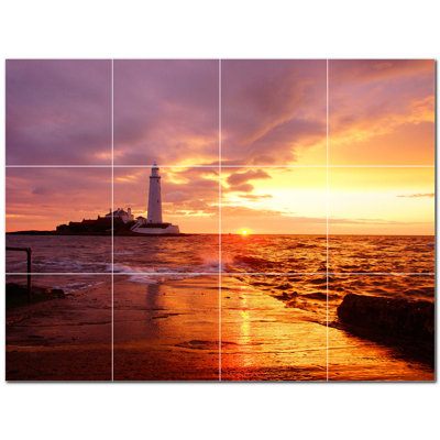 Murale décorative en céramique 4,25 po x 4,25 po