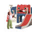 9-in-1 Toddler Slide with Climbing Ladder, Tunnel and Basketball Hoop, Indoor Outdoor Slide Set for Kids, Children's Play Equipment, Gifts for Kids Girls Boys Teen Ages 1-6 (Cute Demon)-126501017
