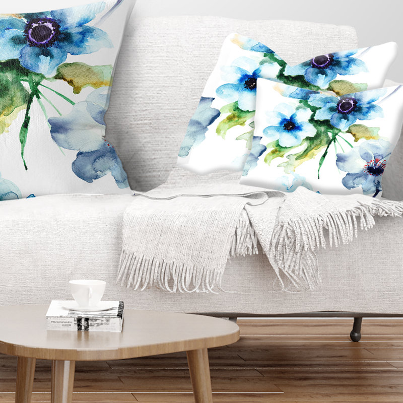 Coussin lombaire à fleurs d'été sans soudure
