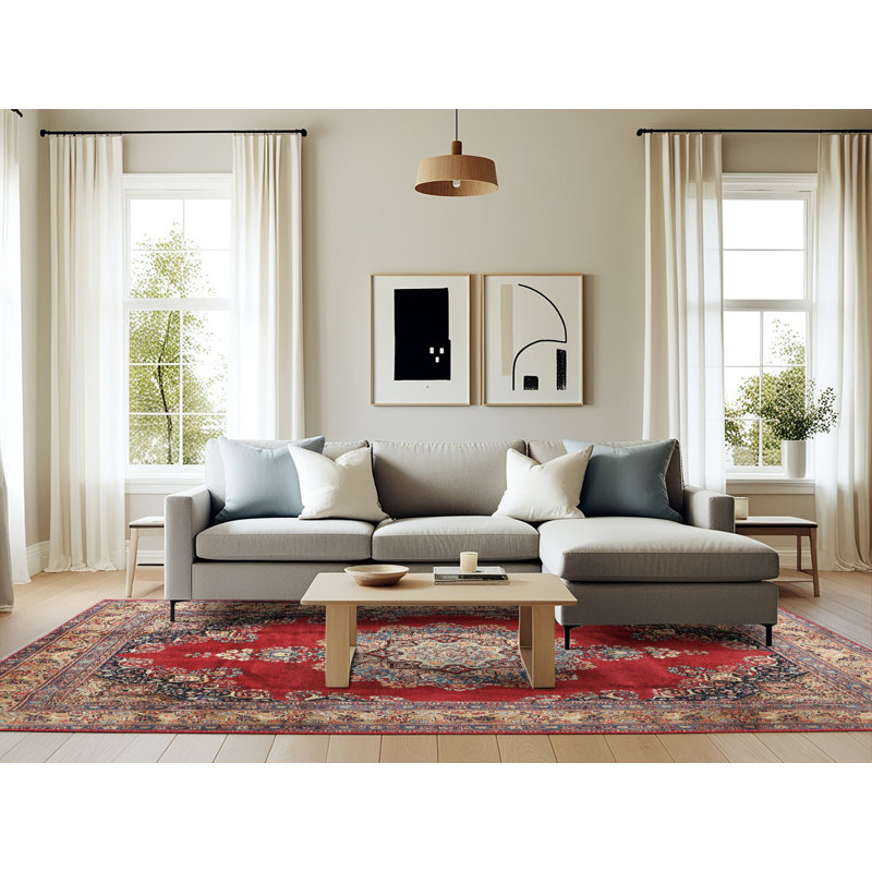 Aizah Oriental Indoor Rug, Rectangle 6' x 9'
