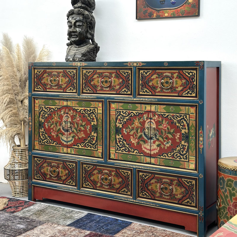 Solid Wood Retro Sideboard