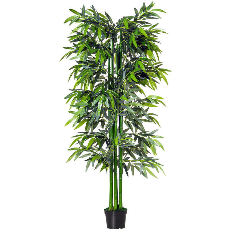 180cm Faux Bamboo Plant in Cement Pot