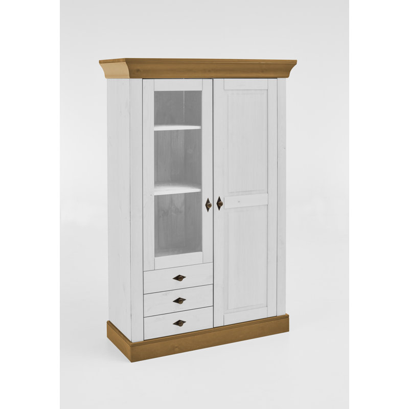 Hojanovice Display Cabinet, White/Leach-coloured