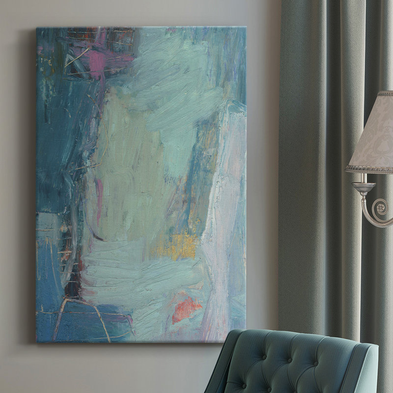 Saudar IV - peinture sur toile tendue, H 18 po x l 12 po x P 1 po