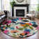 Premium Machine Washable Harjo AMF1549 Floral Rug