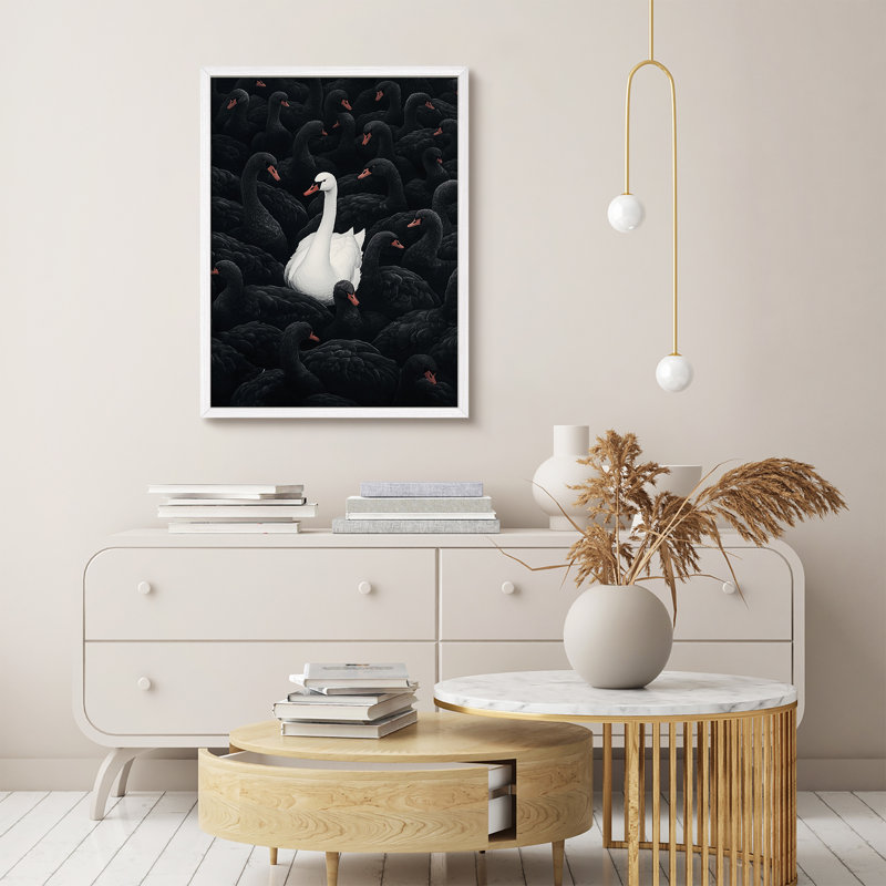 Art mural encadré, impression d'art dramatique dans un réalisme moderne pour décor glamour ou contemporain, H 14 po x l 11 po