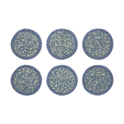 Ensemble de sous-verres en jute Jolie 6 6