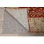 Tapis unique en laine noué à la main Oushak nouvel âge rouge 7 pi 11 po x 10 pi 6 po Cheyne