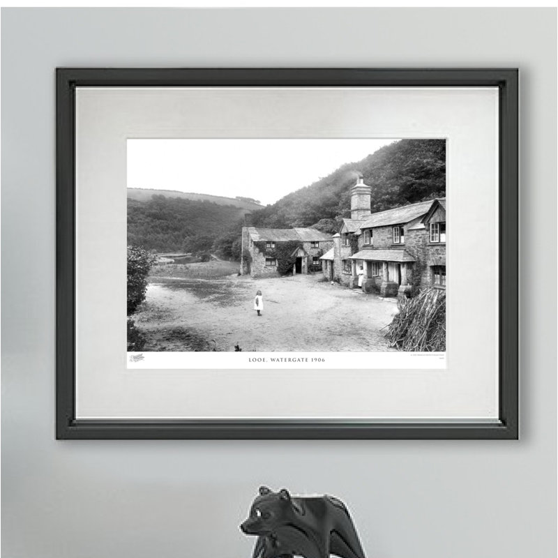 Looe, Watergate 1906 - Single Picture Frame Print, 45cm H x 60cm W x 2.3cm D
