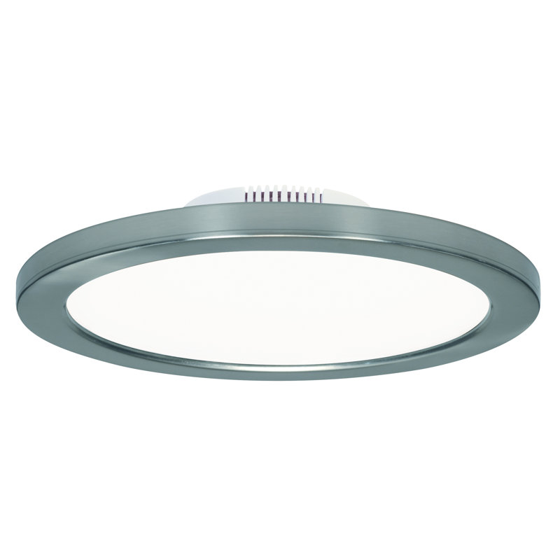 Rudnick LED Flush Mount, Polished Nickel