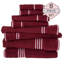 Ensemble de serviettes 8 pièces - Accessoires de salle de bain en coton avec 2 serviettes de bain, 2 serviettes à main, 2 débarbouillettes et 2 serviettes à doigts par Lavish Home-26602126