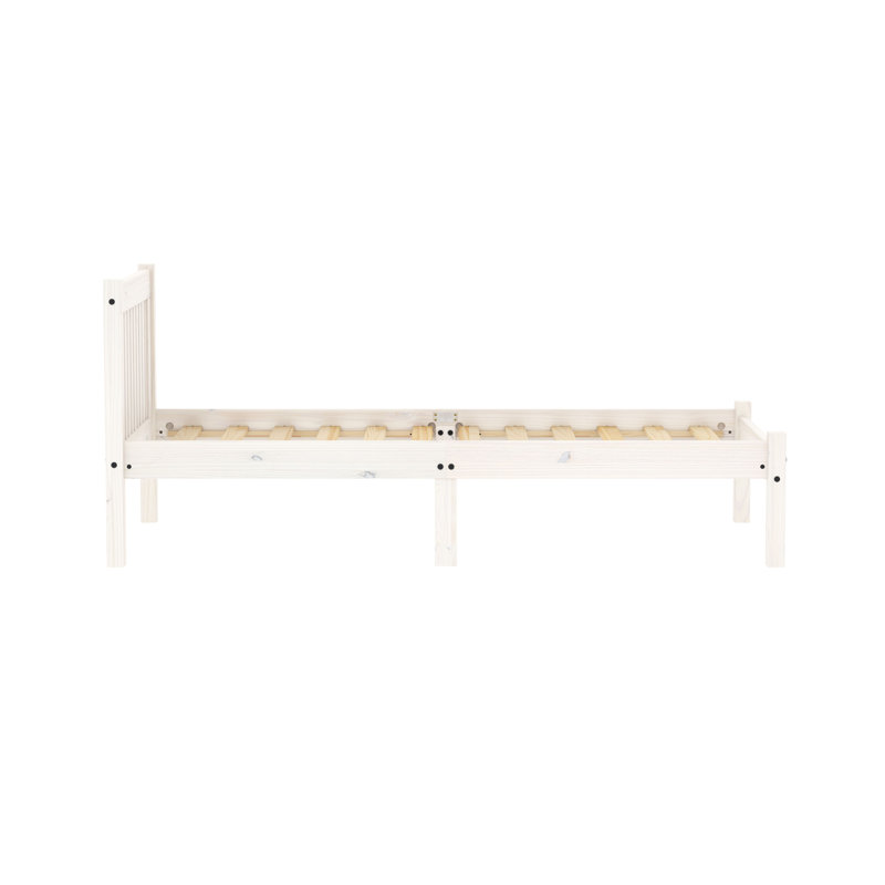 Oslo Bed Frame, Double (4'6), White Wash