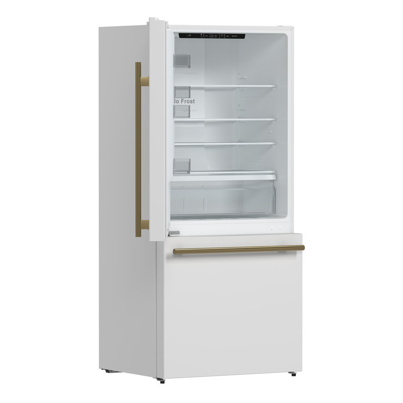 Forno Milano 2-Piece 62-Inch Freestanding Bottom Freezer Refrigerator, , 34.4 cu.ft,, White