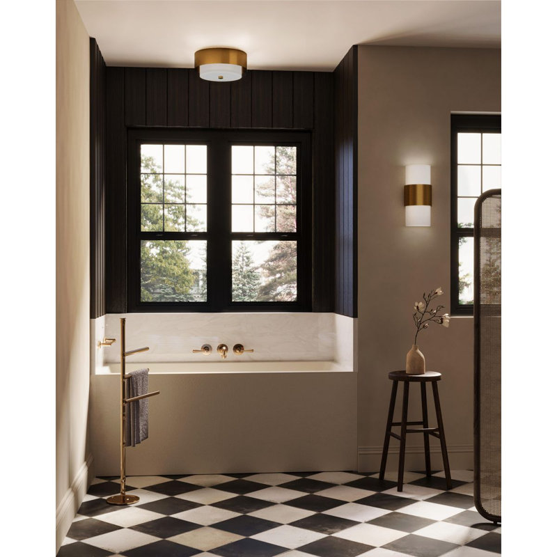 Eutaw Flush Mount, Brushed Bronze