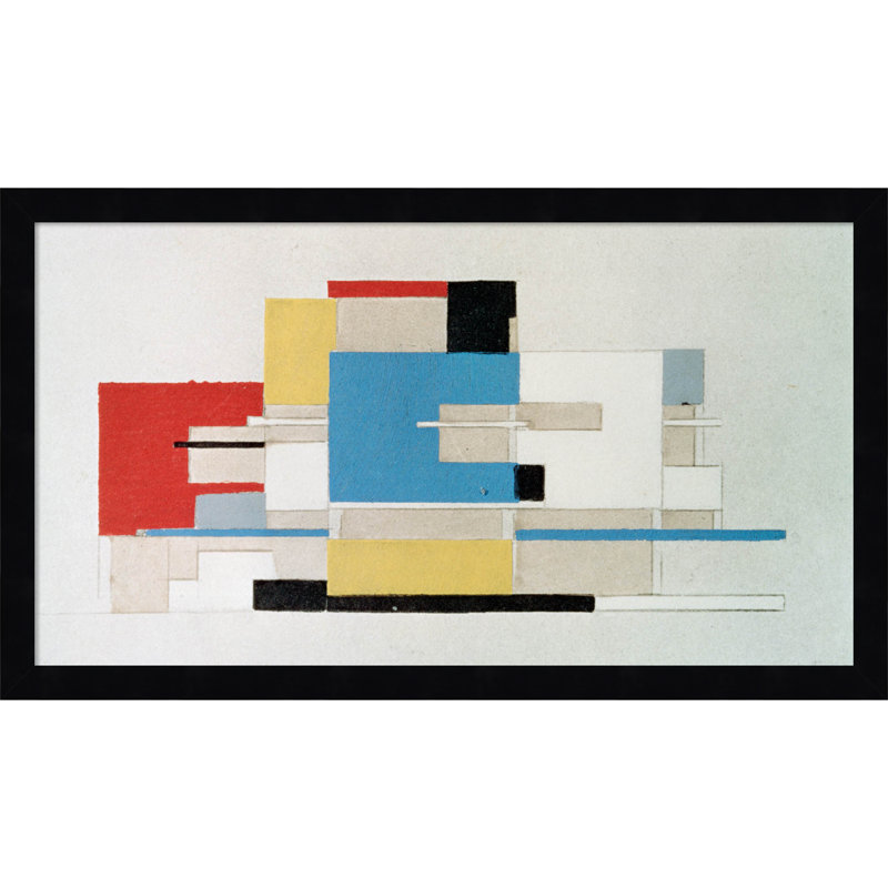 Colour Study For Architecture by Theo Van Doesburg, Black, 12" H x 21" W