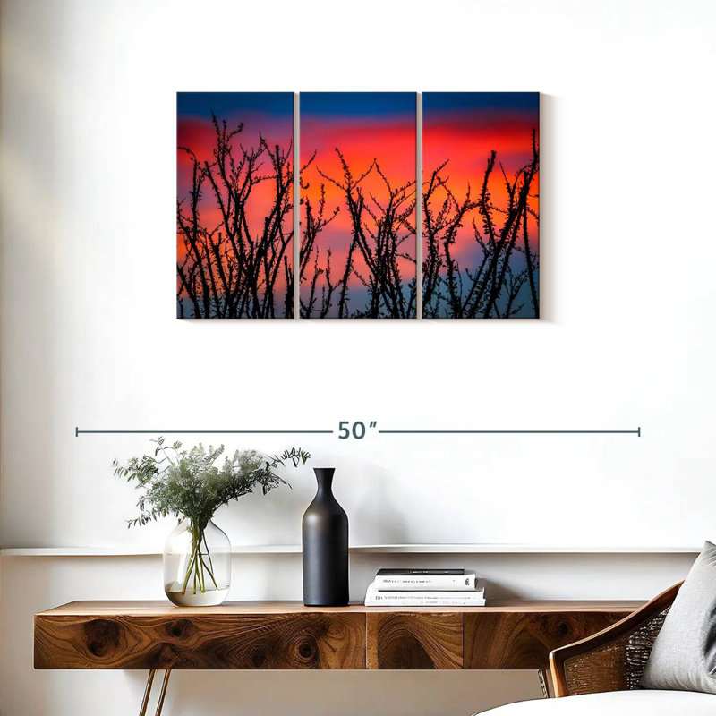 Harnek Ocotillo At Sunset, 20" H x 33" W