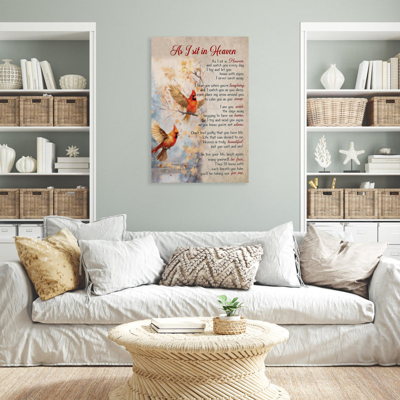 As As Sit In Heaven, impression sur toile, H 14 po x l 11 po x P 1,25 po