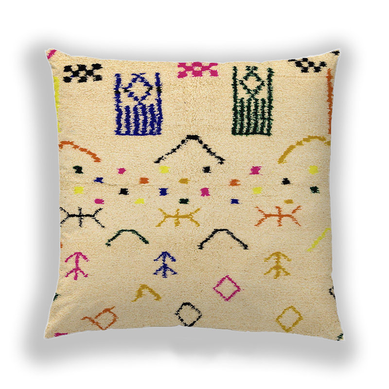 Coussin Abstract 2932, Microsuède