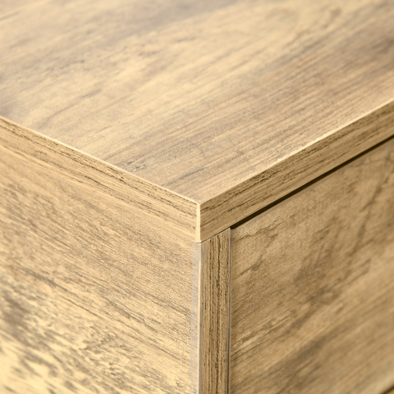 Console vintage avec tiroirs et tablette de rangement