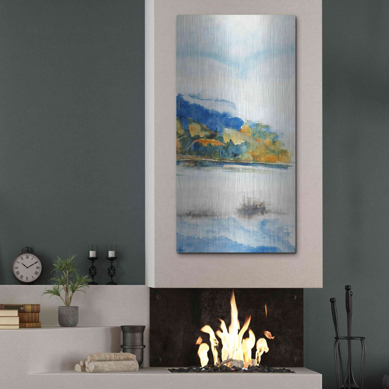 "Luxe Metal Art" Island Mist III "par Tim O'Toole" par Tim O'Toole, H 48 po x l 24 po