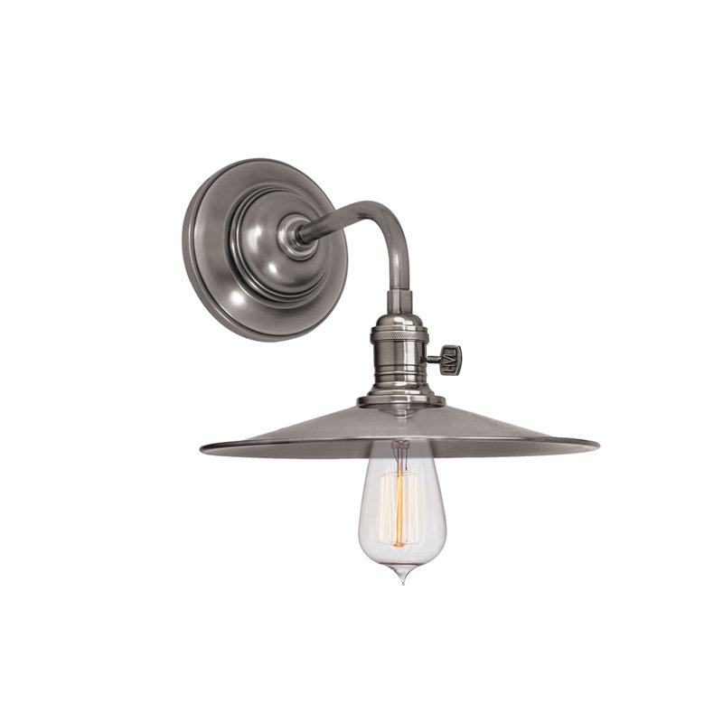 Heirloom 1 Light Wall Sconce, Historic Nickel, MS1