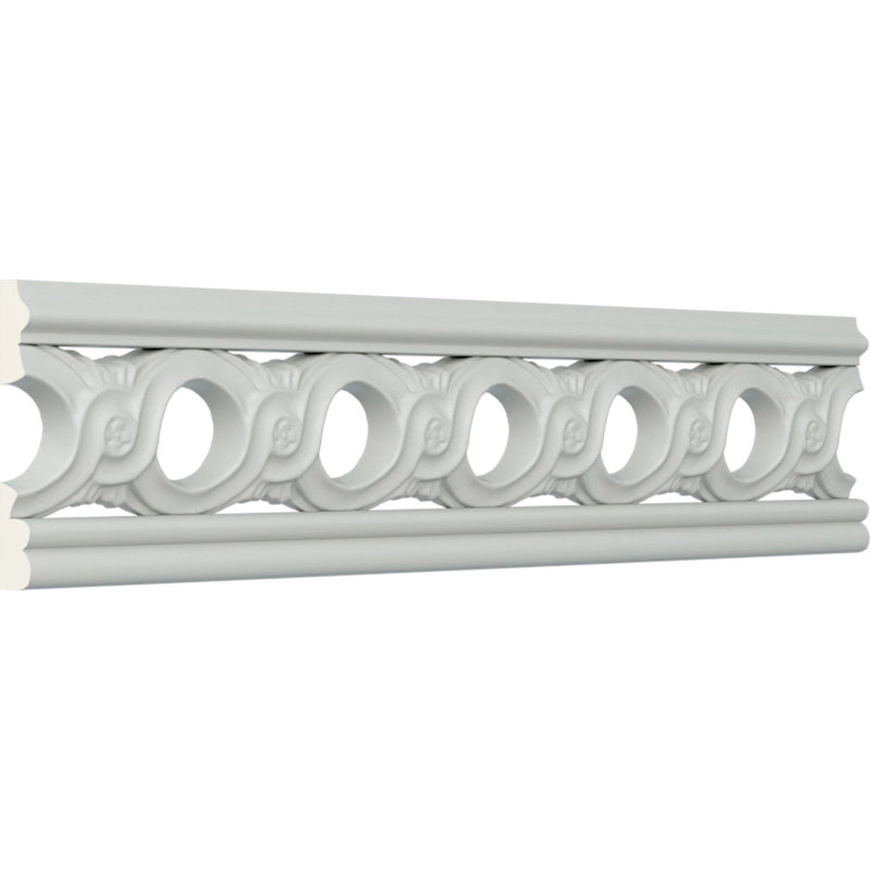 Moulure percée de 2 1/4 po x l 78 po x p 3/8 po Pearl