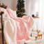 Jeté de Noël Yyddeo avec flocon de neige en flanelle douce et couvertures en molleton douillet pour canapé-lit - Sherpa peluche décor d'hiver femmes filles-119402342-119402346